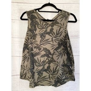 OLD NAVY Sleeveless Tank Top Linen Blend SMALL